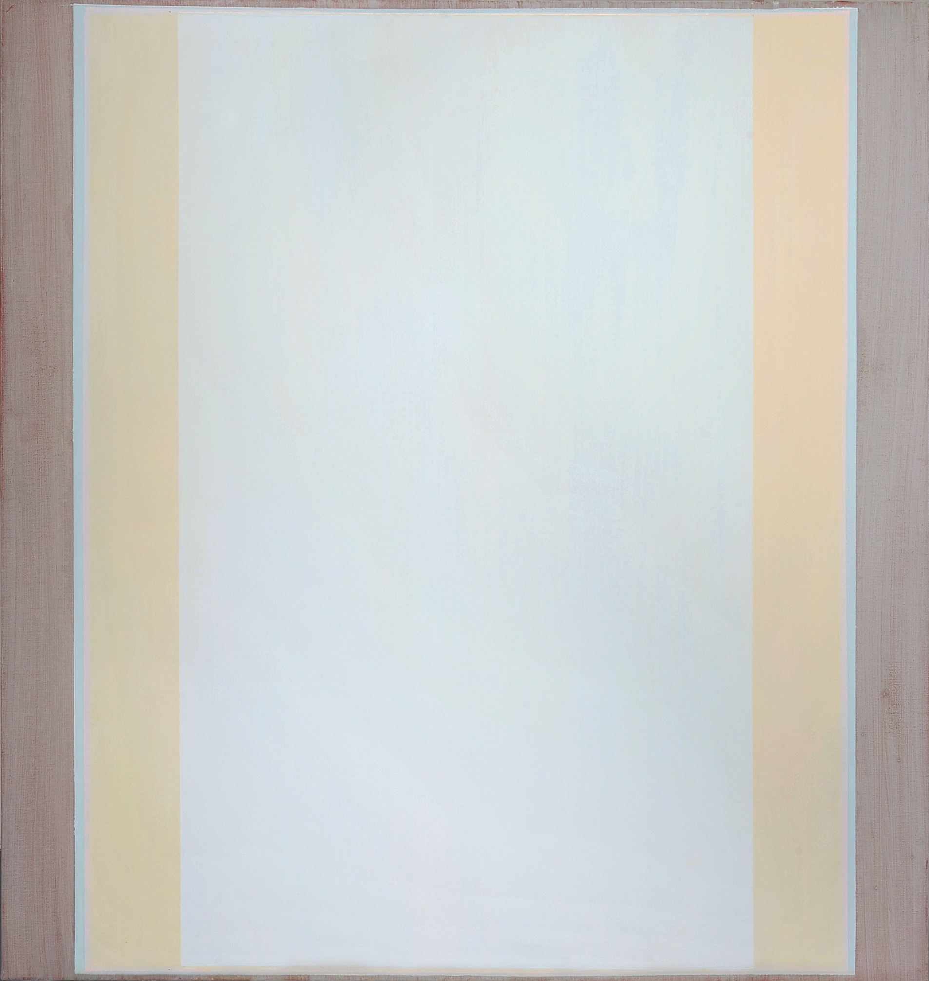 Bleu beige gris, huile sur toile