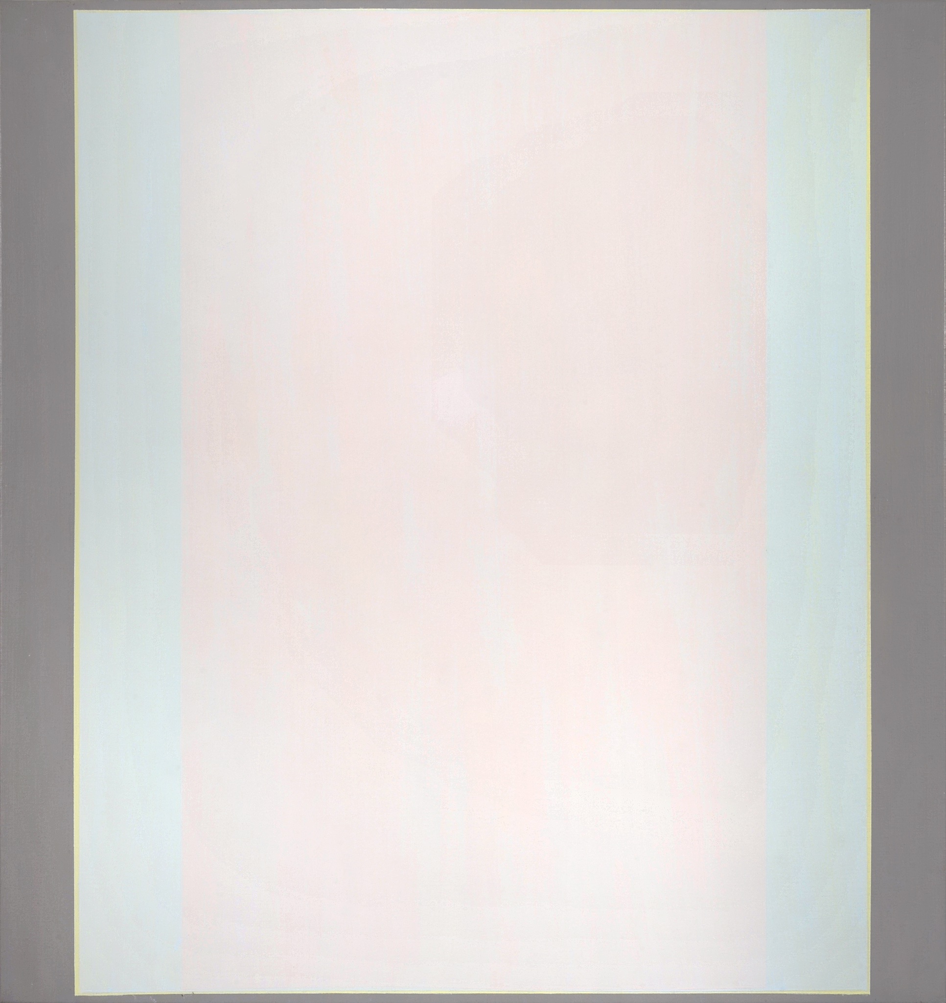 Rose bleu gris, huile sur toile